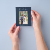 Prospectus 11,4 Cm X 14,2 Cm Budget Marine Mariage bleu Merci photo (main)