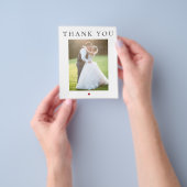 Prospectus 11,4 Cm X 14,2 Cm Budget modern simple photo wedding thank you (main)