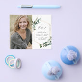 Prospectus 11,4 Cm X 14,2 Cm Budget Moderne de la verdure Faire-part de graduat (Simple)