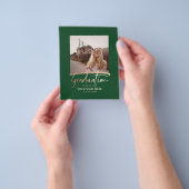 Prospectus 11,4 Cm X 14,2 Cm Budget Moderne Élégant Graduation Photo Invitation (main)