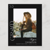 Prospectus 11,4 Cm X 14,2 Cm Budget Moderne GRAD Photo Graduation - noir (Devant)