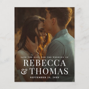 Prospectus 11,4 Cm X 14,2 Cm Budget Moderne Superposition de Photos Mariage Enr