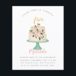 Prospectus 11,4 Cm X 14,2 Cm budget modifiable gâteau d'anniversaire invitation<br><div class="desc">gâteau d'anniversaire budgétaire. Un beau gâteau d'anniversaire peint. modifier l'âge en fonction de votre occasion</div>