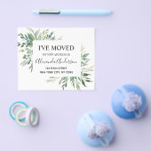 Prospectus 11,4 Cm X 14,2 Cm Budget Moving Announcement Eucalyptus Greenery (Simple)