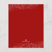 Prospectus 11,4 Cm X 14,2 Cm Budget Noël Dîner Plate vacances Invitation (Dos)