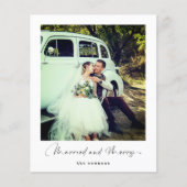 Prospectus 11,4 Cm X 14,2 Cm Budget Noël moderne | Marié et Joyeux (Devant)