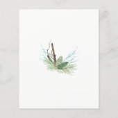 Prospectus 11,4 Cm X 14,2 Cm Budget Noël moderne ouverture maison invitation (Dos)