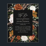 Prospectus 11,4 Cm X 14,2 Cm Budget noir botanique détails mariage invitation<br><div class="desc">Budget rustique aquarelle couleur florale invitation à mariage et carte de détails. Avec de belles rouille,  terre cuite,  rose rousse,  noir et sauge vert pampas herbe eucalyptus aquarelle détails. Cette invitation de mariage moderne est sûr de définir le style pour votre grand jour.</div>