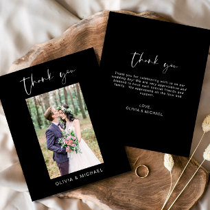 Prospectus 11,4 Cm X 14,2 Cm Budget noir Merci Mariage photo