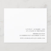 Prospectus 11,4 Cm X 14,2 Cm Budget Noms photo moderne 8H Mariage (Dos)