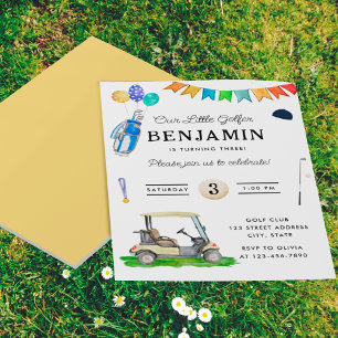 Prospectus 11,4 Cm X 14,2 Cm Budget Notre Petit Golfeur Jaune Enfants Golf Anni