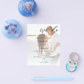 Prospectus 11,4 Cm X 14,2 Cm Budget Nous faisons Photo Calligraphie Mariage (Simple)