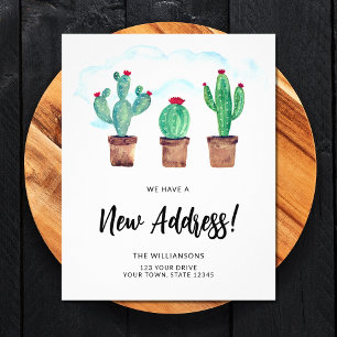 Prospectus 11,4 Cm X 14,2 Cm Budget Nouvelle adresse Faire-part de déplacement