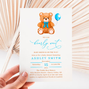 Prospectus 11,4 Cm X 14,2 Cm BUDGET On Peut Attendre Bébé Garçon Douche