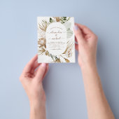 Prospectus 11,4 Cm X 14,2 Cm Budget Pampas Grass Bohemian Eucalyptus Mariage (main)