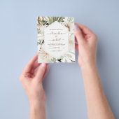 Prospectus 11,4 Cm X 14,2 Cm Budget Pampas Grass Photo Boho Mariage (main)