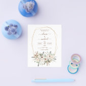Prospectus 11,4 Cm X 14,2 Cm Budget Pampas Grass Photo Boho Mariage (Simple)