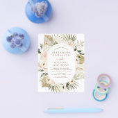 Prospectus 11,4 Cm X 14,2 Cm Budget Pampas Grass Photo Boho Mariage (Simple)