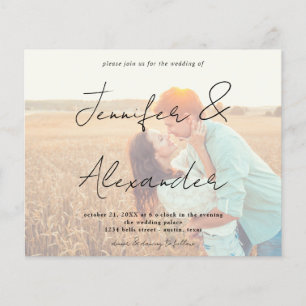 Prospectus 11,4 Cm X 14,2 Cm Budget Photo Big Names Horizontal Photo Mariage V2