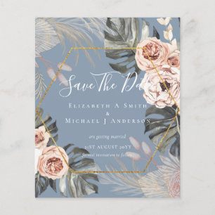 Prospectus 11,4 Cm X 14,2 Cm BUDGET Photo Dates d'enregistrement PAMPAS Coral T