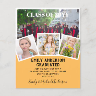 Prospectus 11,4 Cm X 14,2 Cm BUDGET Photo GRADUM Invitation Faire-part MerciU