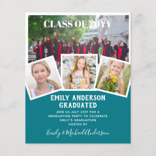 Prospectus 11,4 Cm X 14,2 Cm BUDGET Photo GRADUM Invitation Faire-part MerciU