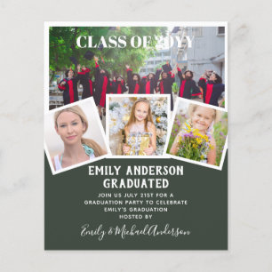 Prospectus 11,4 Cm X 14,2 Cm BUDGET Photo GRADUM Invitation Faire-part MerciU