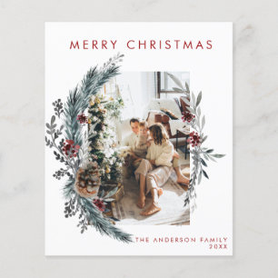 Prospectus 11,4 Cm X 14,2 Cm Budget Photo Holiday Card