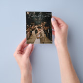 Prospectus 11,4 Cm X 14,2 Cm Budget Photo Moderne Chic Merci d'écriture (main)