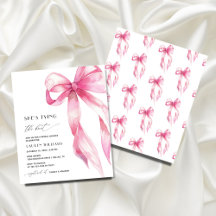 Budget Pink Bow Elle noue la Fête des mariées de n