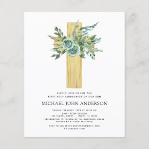 Prospectus 11,4 Cm X 14,2 Cm Budget Première Communion Sainte Verdure Eucalyptu