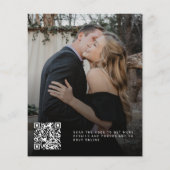 Prospectus 11,4 Cm X 14,2 Cm Budget QR CODE photo noir (Dos)