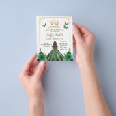 Prospectus 11,4 Cm X 14,2 Cm Budget QR Code Quinceanera Emerald Green (main)