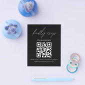Prospectus 11,4 Cm X 14,2 Cm Budget QR Code RSVP Mariage (Simple)