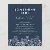 Prospectus 11,4 Cm X 14,2 Cm Budget Quelque chose de bleu Fleur sauvage Fête de (Devant)