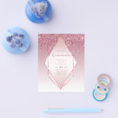 Prospectus 11,4 Cm X 14,2 Cm BUDGET Quinceanera Parties scintillant de séchage  (Simple)