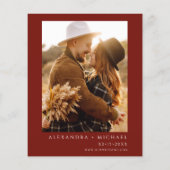 Prospectus 11,4 Cm X 14,2 Cm Budget Romantique Photo Bourgogne Mariage Eucalypt (Dos)