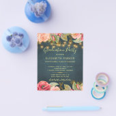 Prospectus 11,4 Cm X 14,2 Cm Budget roses PHOTO graduation party Invitation (Simple)
