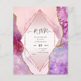 Prospectus 11,4 Cm X 14,2 Cm Budget RSVP AGATE PARTIES SCINTILLANT