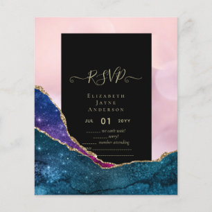 Prospectus 11,4 Cm X 14,2 Cm Budget RSVP AGATE PARTIES SCINTILLANT