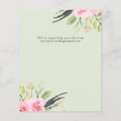 Prospectus 11,4 Cm X 14,2 Cm BUDGET Russe tournesol Eucalyptus Mariage Feuille (Dos)