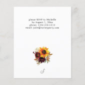 Prospectus 11,4 Cm X 14,2 Cm Budget Russe Tournesol Floral Friendsgiving (Dos)