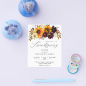 Prospectus 11,4 Cm X 14,2 Cm Budget Russe Tournesol Floral Friendsgiving (Simple)