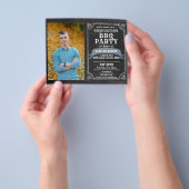 Prospectus 11,4 Cm X 14,2 Cm BUDGET Rustic Chalkboard Backyard BBQ Party Grad (main)