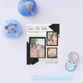 Prospectus 11,4 Cm X 14,2 Cm BUDGET RUSTIC ENREGISTRER LE Fiançailles DATE (Simple)