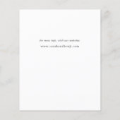 Prospectus 11,4 Cm X 14,2 Cm Budget Rustic Eucalyptus Enregistrer la date (Dos)