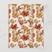 Prospectus 11,4 Cm X 14,2 Cm Budget Rustique Autumn Leaf Thanksgiving Invitatio (Dos)