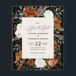 Prospectus 11,4 Cm X 14,2 Cm budget rustique élégant mariage moderne enregistre<br><div class="desc">Mariage floral rustique aquarelle enregistrer la date invitation. Avec de belles rouille,  terre cuite,  rose rousse,  noir et sauge vert pampas herbe eucalyptus aquarelle détails. Cette invitation de mariage moderne est sûr de définir le style pour votre grand jour.</div>