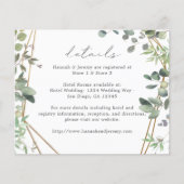 Prospectus 11,4 Cm X 14,2 Cm Budget Rustique Eucalyptus & Gold Détails (Devant)