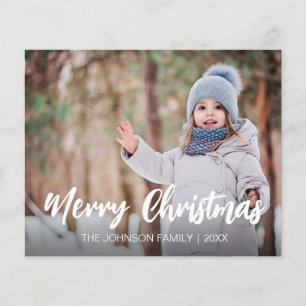 Prospectus 11,4 Cm X 14,2 Cm Budget Rustique Joyeux Noël Photo Flyer